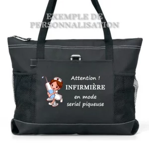 Sac Humouristique Serial Piqueuse Noir