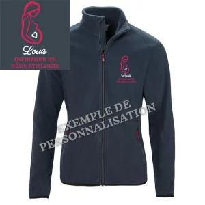 Veste Polaire Homme Motif Femme enceinte Marine