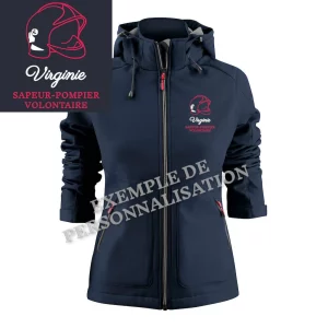 Veste imperméable Sapeur-Pompier personnalisée Couleur Marine